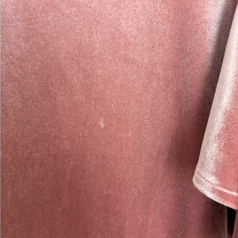 Rebecca Minkoff Dusty Rose Velvet Cold-Shoulder Top - small flaws - size Small - Picture 5 of 12